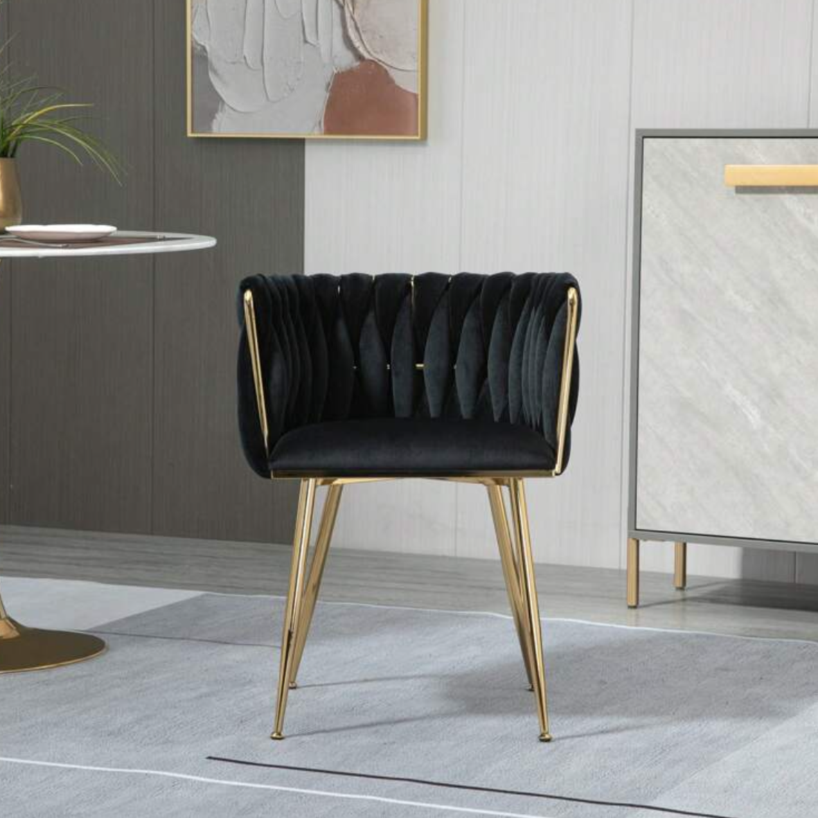 black velvet dining chair gold legs