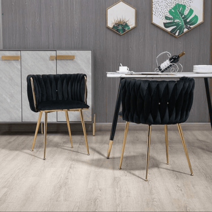 black velvet dining chair gold legs set of 2