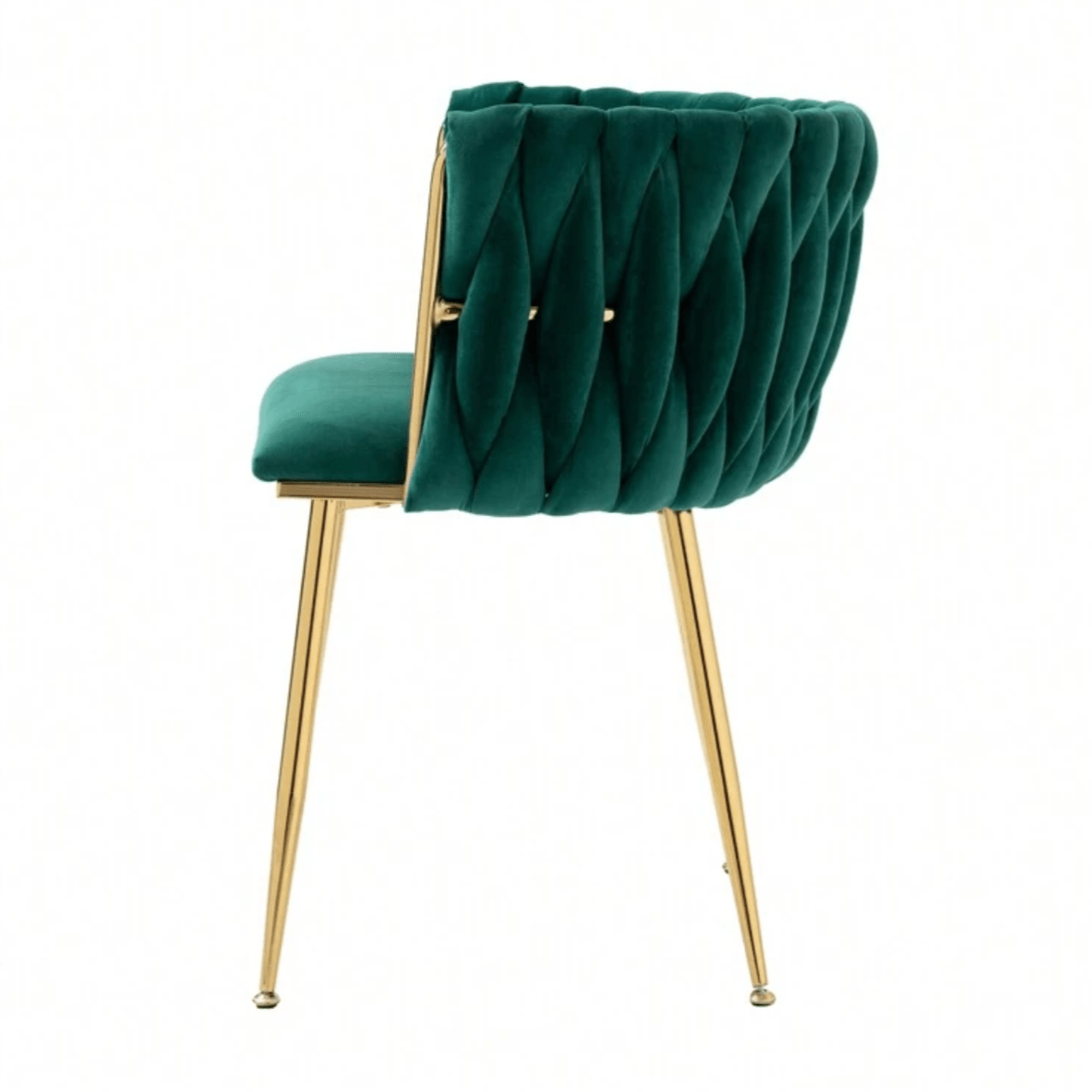 dark green velvet dining chair gold legs luxury chair