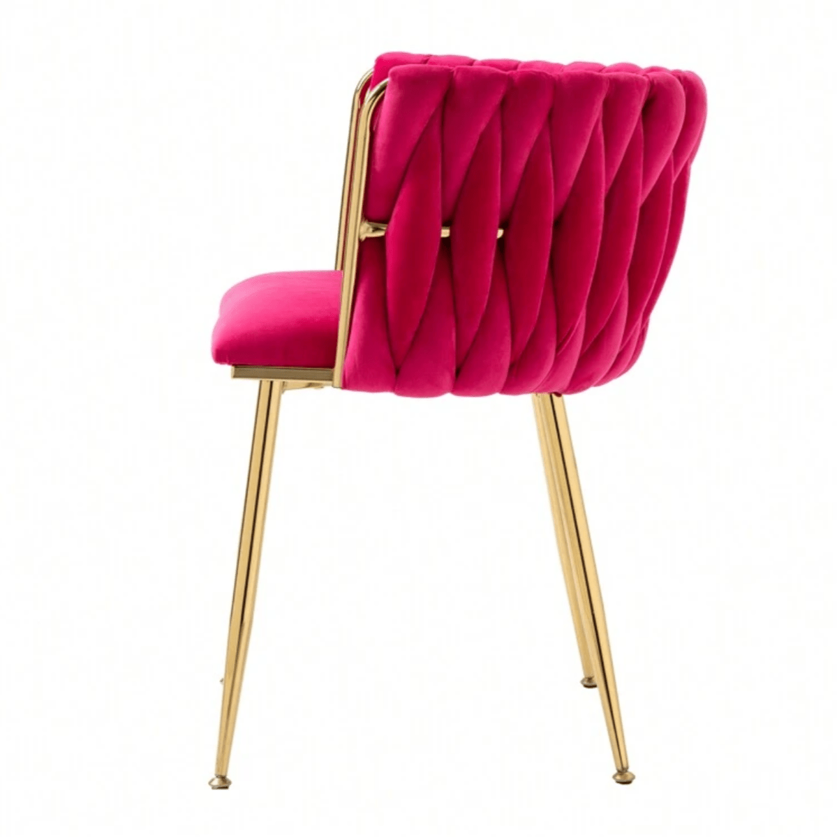 rose red velvet dining chair gold legs luxury chair